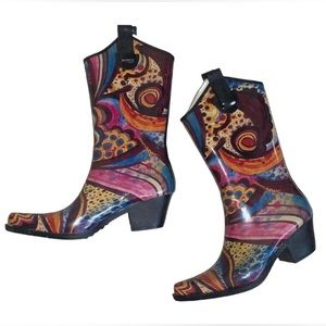 NATURE BREEZE western style RAINBOOTS  women’s size 6